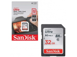 Thẻ nhớ SD Sandisk 32G 80Mpx/s class 10 box  